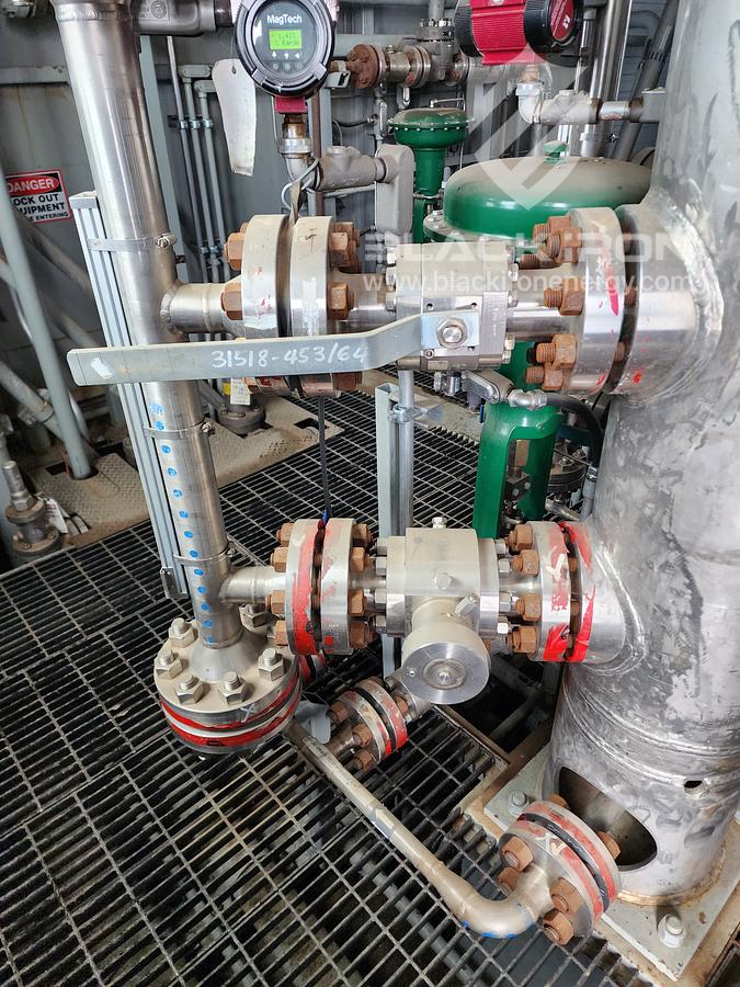 Used 400hp Ariel JGJ4, 5 Stage Acid Gas Compressor