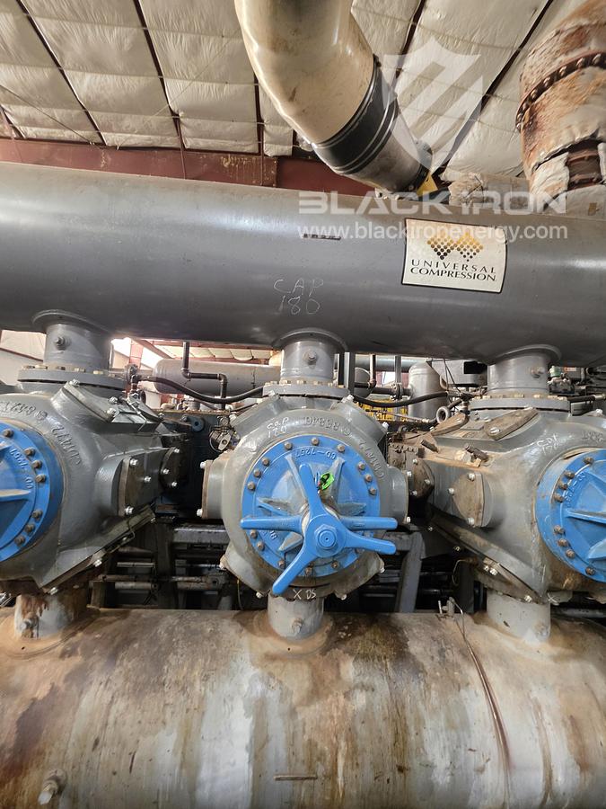 Used (3) 4735 Hp CAT G3616-A3 JGC/6 3 Stage Sweet