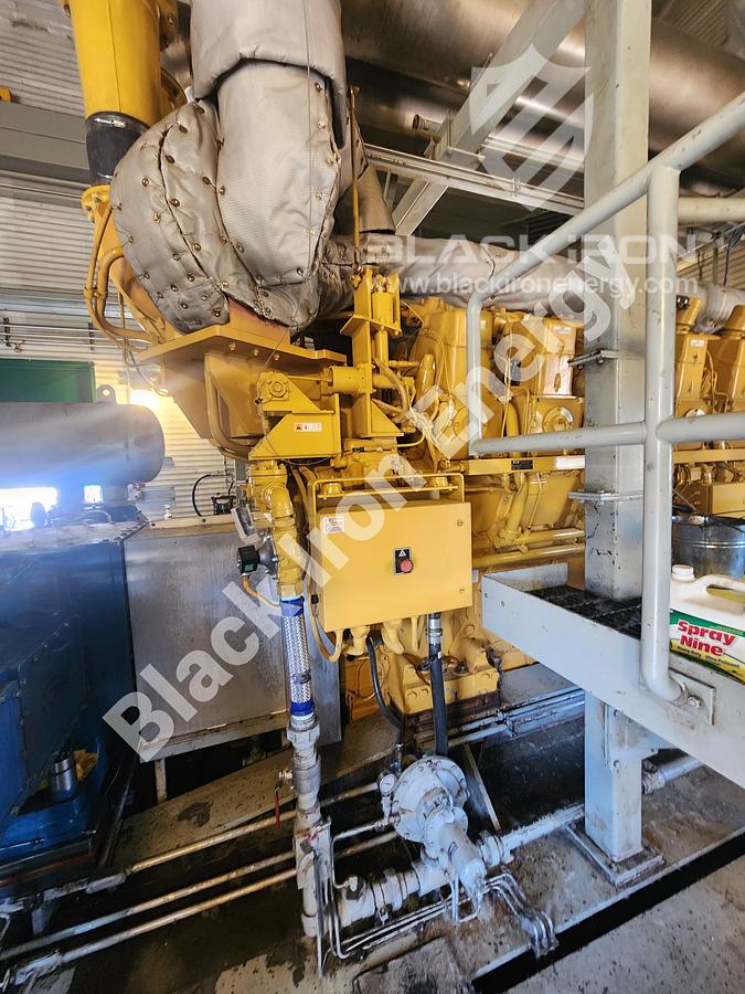 Used 5080 hp Caterpillar G3616-A3 natural gas engine c/w EJW/TAW Cooler, Air Intake, Silencer, & Hot Start (Tag K-5200)