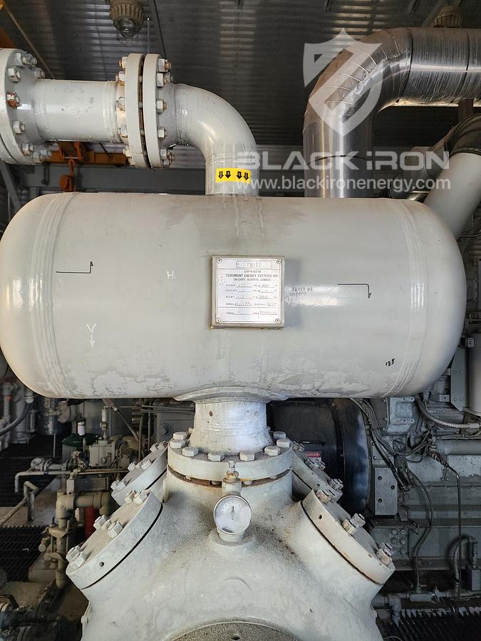 Used 1150 hp CAT G3516LE-A3 GE Gemini ES602 2-Stage Sour (1 of 2 Available)