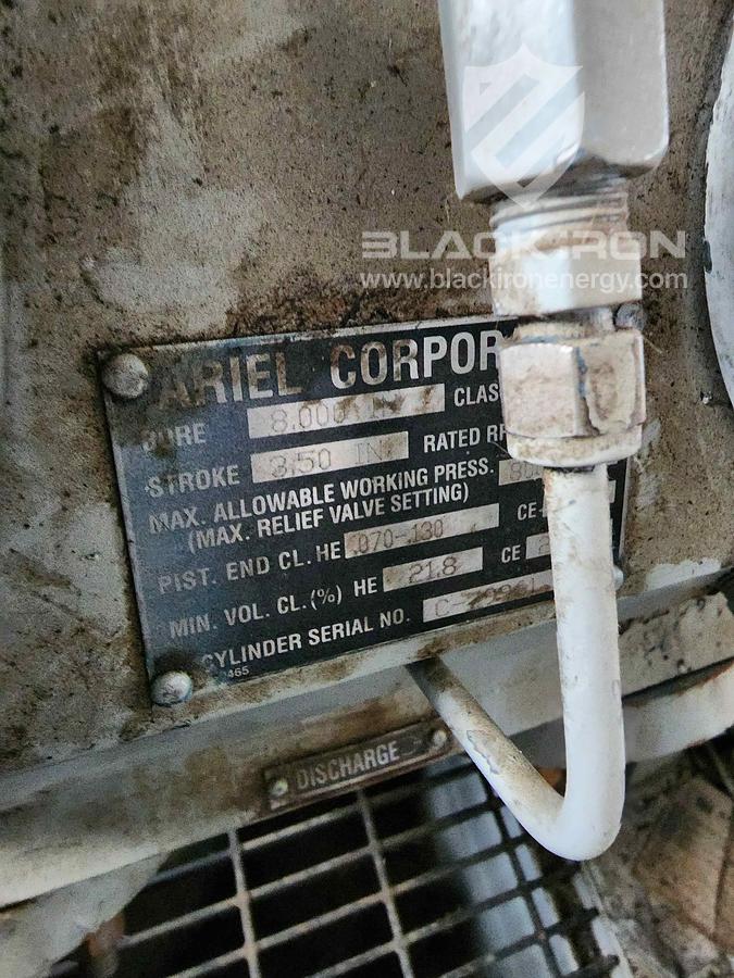 Used 400hp Ariel JGJ4, 5 Stage Acid Gas Compressor