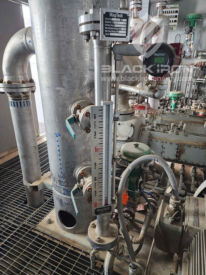 Used 400hp Ariel JGJ4, 5 Stage Acid Gas Compressor