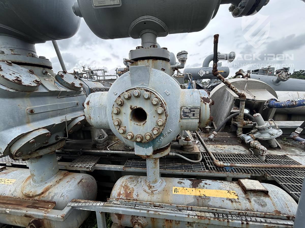 Used 2370 hp CAT 3608TA Ariel JGD/4 4-Stage Sour Recip Unit #090132