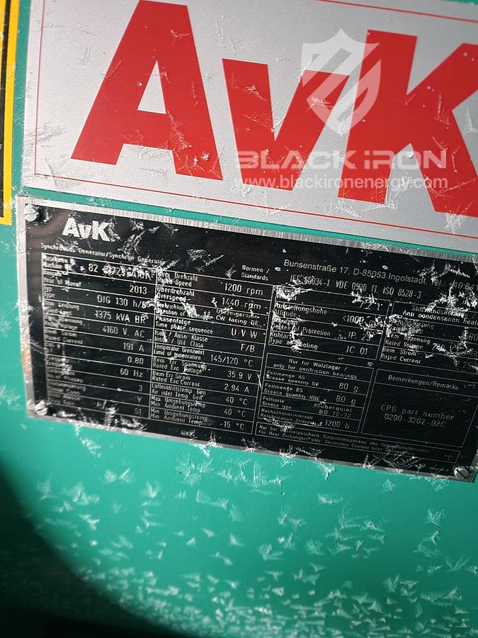 New Surplus Dual 1000 kW Nat Gas/Diesel Genset Package