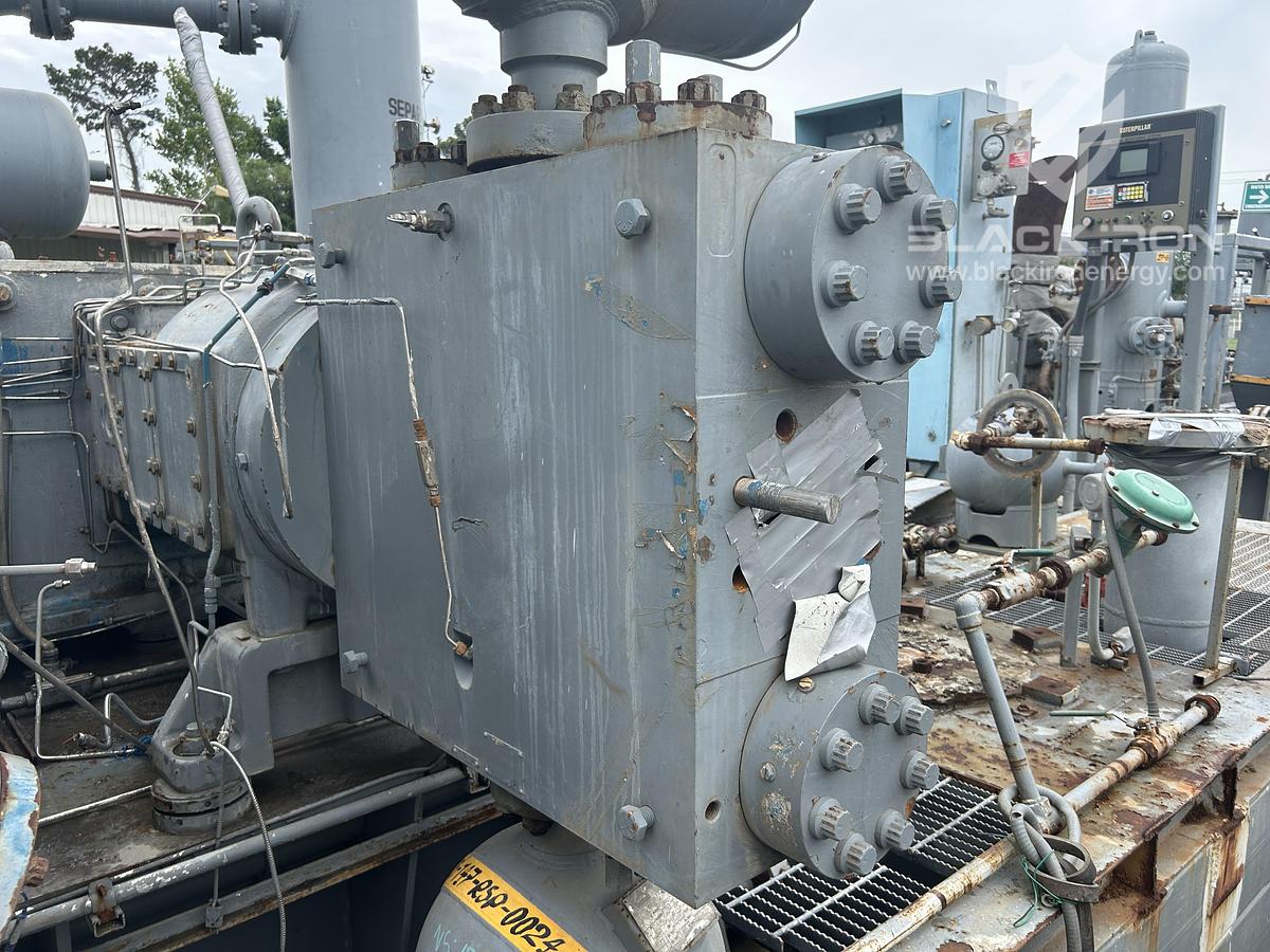 Used 2370 hp CAT 3608TA Ariel JGD/4 4-Stage Sour Recip Unit #090132