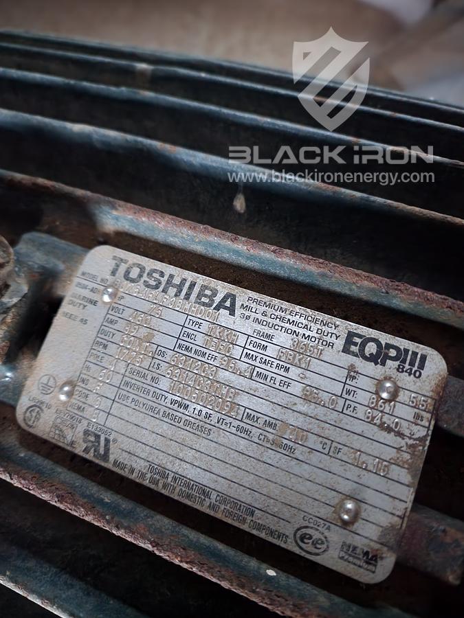 New Surplus 75 HP, Electric Drive, Gardener Denver VRU, Sour