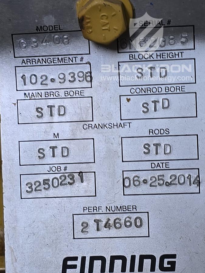 Used 375KW, Cat G3408, Nat Gas, 480/277V