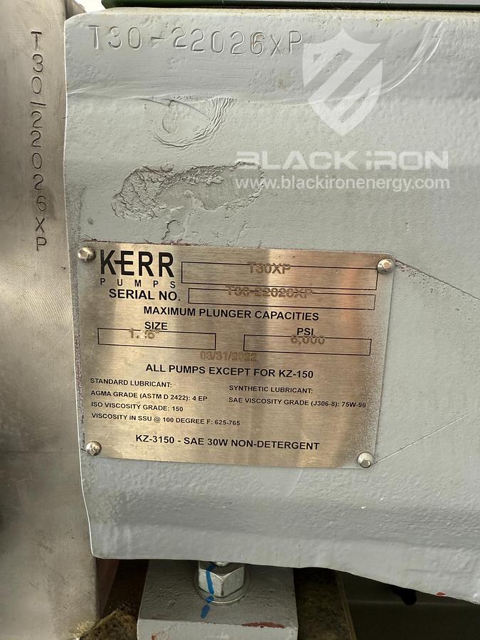 New Surplus 60HP Kerr triplex Pump w/ 40HP Motor