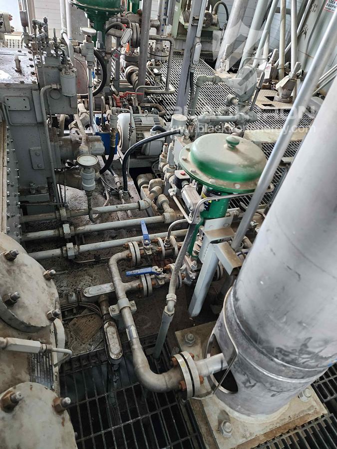 Used 400hp Ariel JGJ4, 5 Stage Acid Gas Compressor