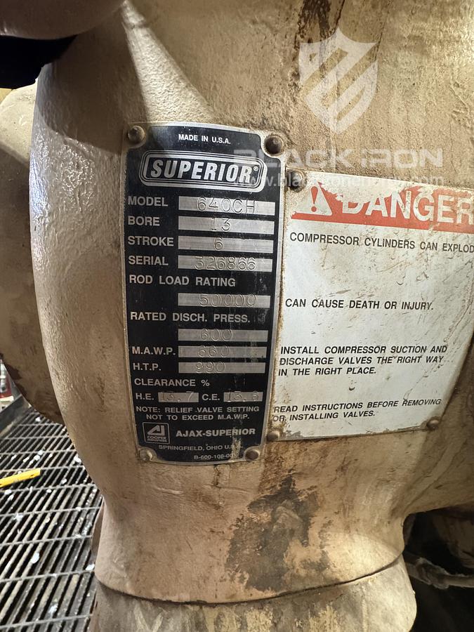 Used 2370Hp CAT 3608, Superior WH64 2 Stage Sour