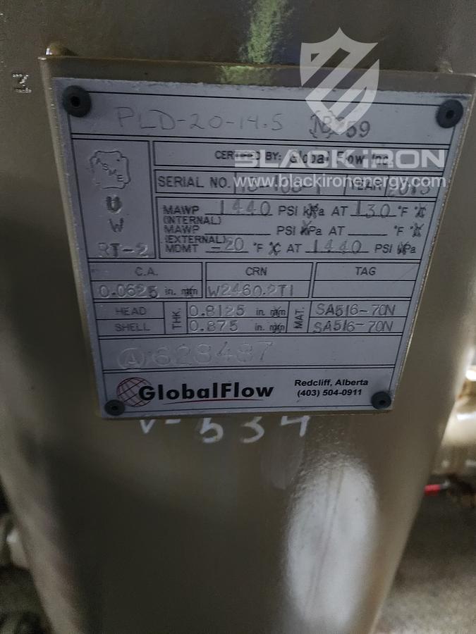 New Surplus 24" OD x 10' S/S Fuel Gas Sweetening Skid
