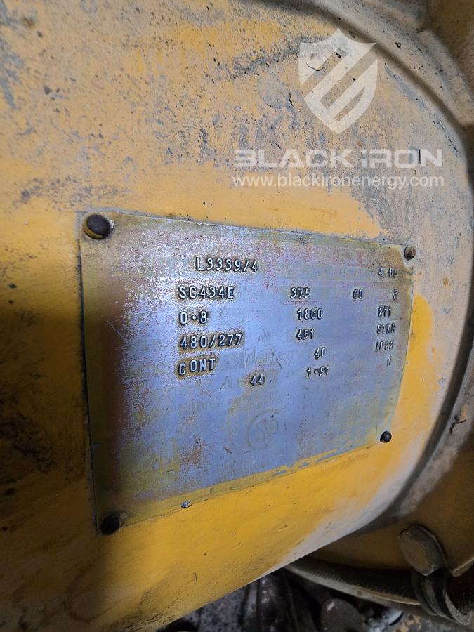 Used 375KW, Cat G3408, Nat Gas, 480/277V