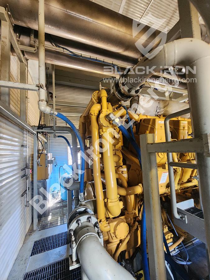 Used 5080 hp Caterpillar G3616-A3 natural gas engine c/w EJW/TAW Cooler, Air Intake, Silencer, & Hot Start (Tag K-5200)