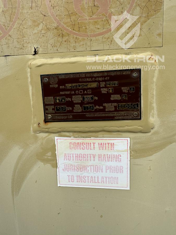 Used 20,000 L Fuel Storage Tank