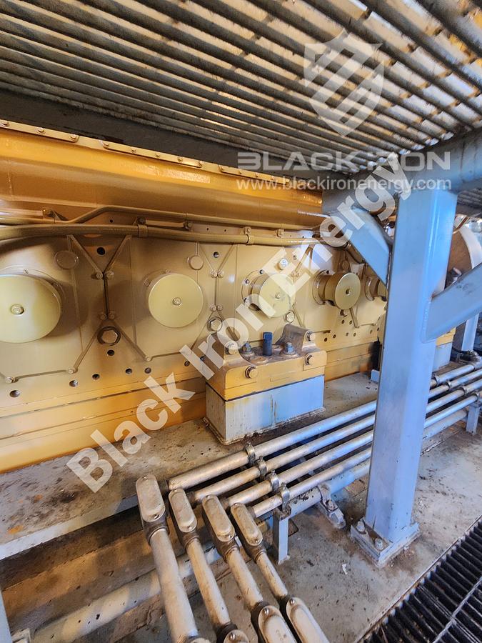 Used 2370 hp Caterpillar G3608-A3 natural gas engine c/w EJW/TAW Cooler, Air Intake, Silencer, & Hot Start (Tag K-5800)