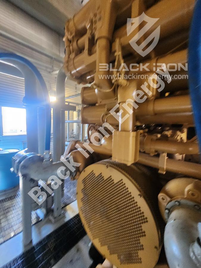 Used 5080 hp Caterpillar G3616-A3 natural gas engine c/w EJW/TAW Cooler, Air Intake, Silencer, & Hot Start (Tag K-5200)