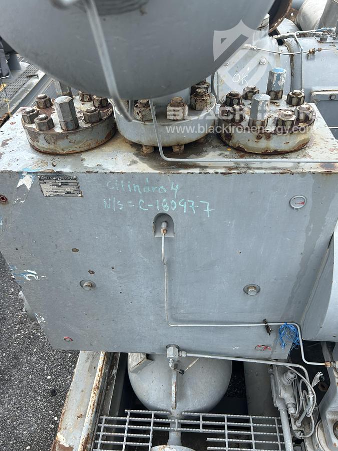 Used 2370 hp CAT 3608TA Ariel JGD/4 4-Stage Sour Recip Unit #090132
