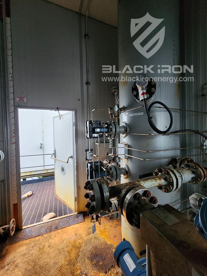 Used 30" x 10' Vertical Separator W/ 400BBL Tank and Coriolis Meter