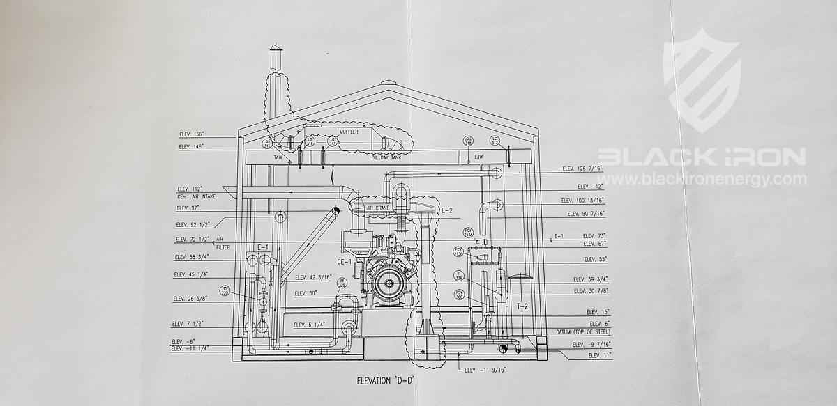 Used 600 hp Caterpillar 3412 Frick 355L Sour