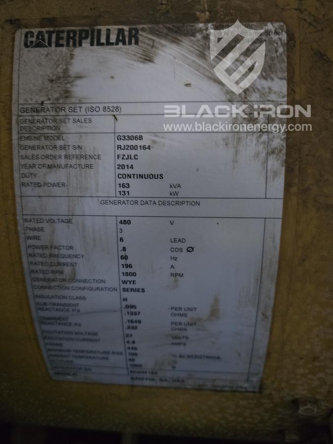 Used Dual Cat 3306TA 131 kW Genset