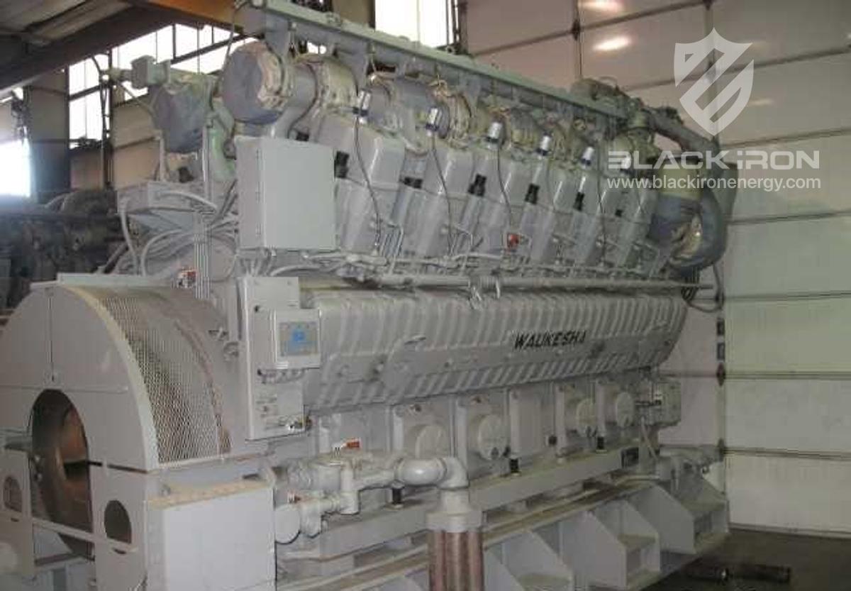 Used Qty.2 - 2100 kW Waukesha AT27 Gensets