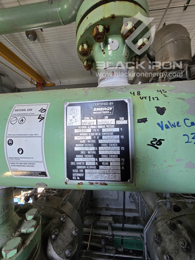 Used 1480 hp Waukesha L7042GSI Ariel JGK/4 2-Stage Sour Recip