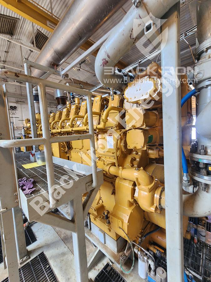 Used 2370 hp Caterpillar G3608-A3 natural gas engine c/w EJW/TAW Cooler, Air Intake, Silencer, & Hot Start (Tag K-5800)