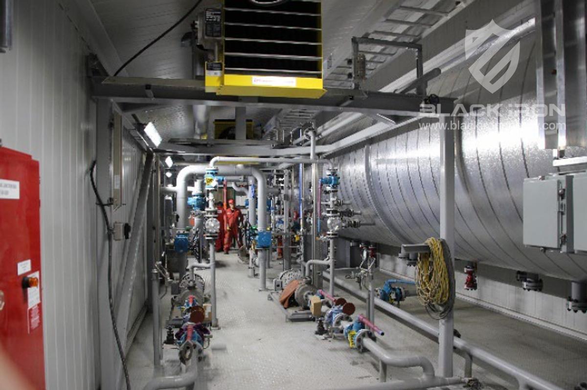 Used 15,000 BOPD Oil Production Train (Line Heater, 3-Phase Separator, Treater)