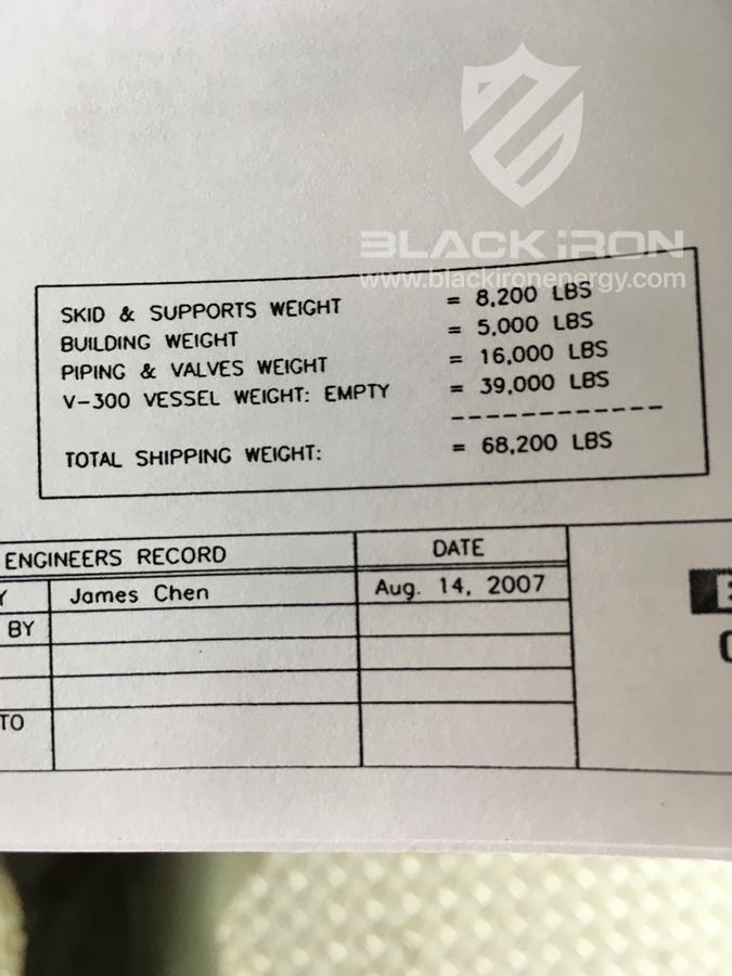 Used 48" X 16' 2127 psi Sour Horizontal 3 Phase Separator