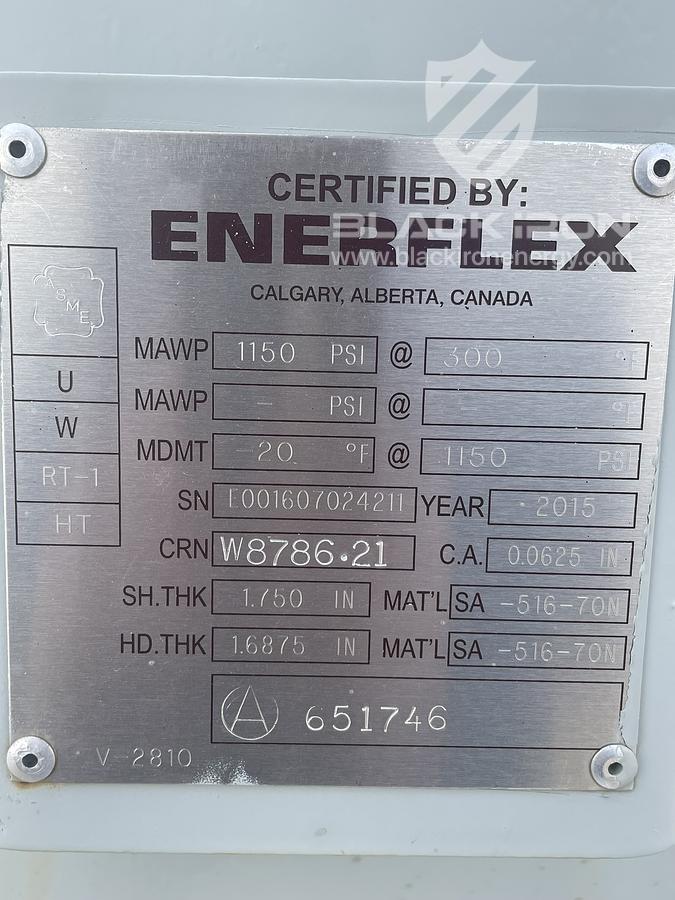 Used 2 36" 1150PSI Sour Vertical Scrubber