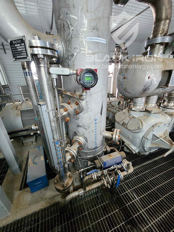 Used 400hp Ariel JGJ4, 5 Stage Acid Gas Compressor
