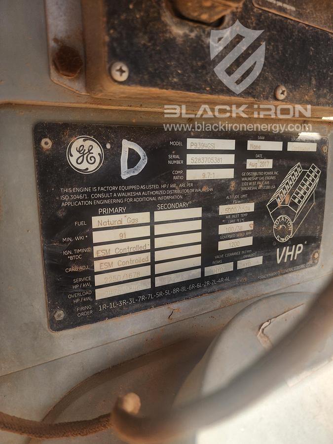 Used 2250 HP Waukesha P9394GSI Ariel JGD/4 Single-Stage Recip (4 Available)