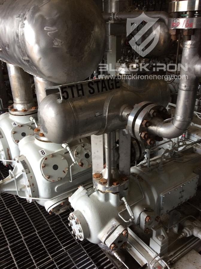 Used Qty. 2 - 300hp EMD Ariel JGA/6 5-Stage Acid Gas Units