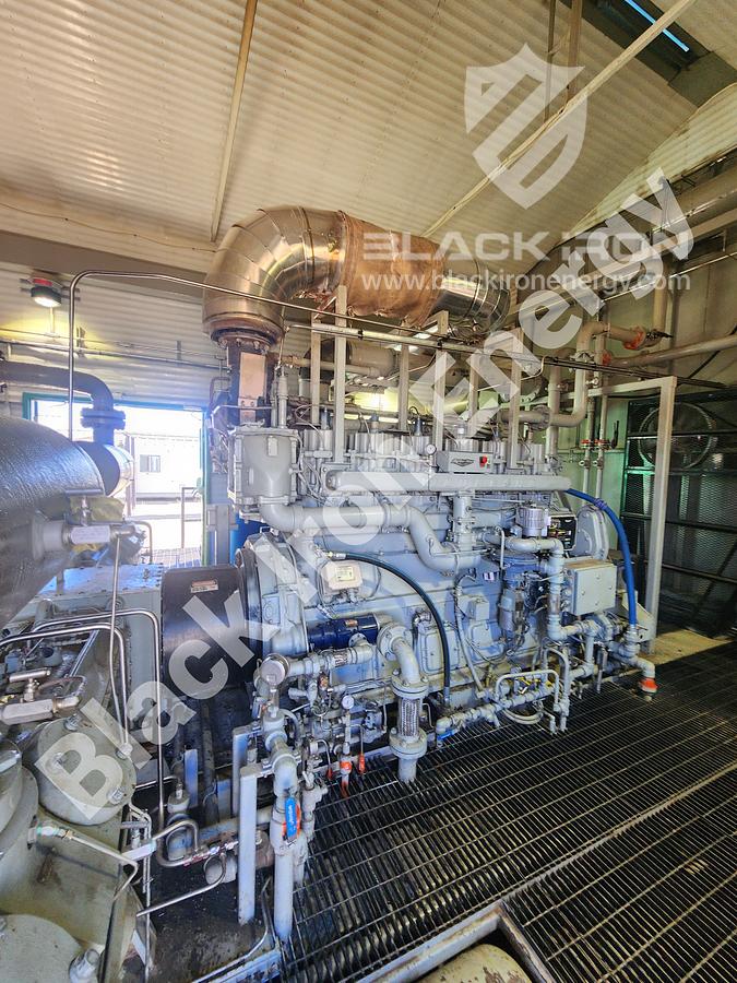 Used 840 hp Waukesha F3524GSI Natural Gas Engine c/w Silencer (Tag K-230)