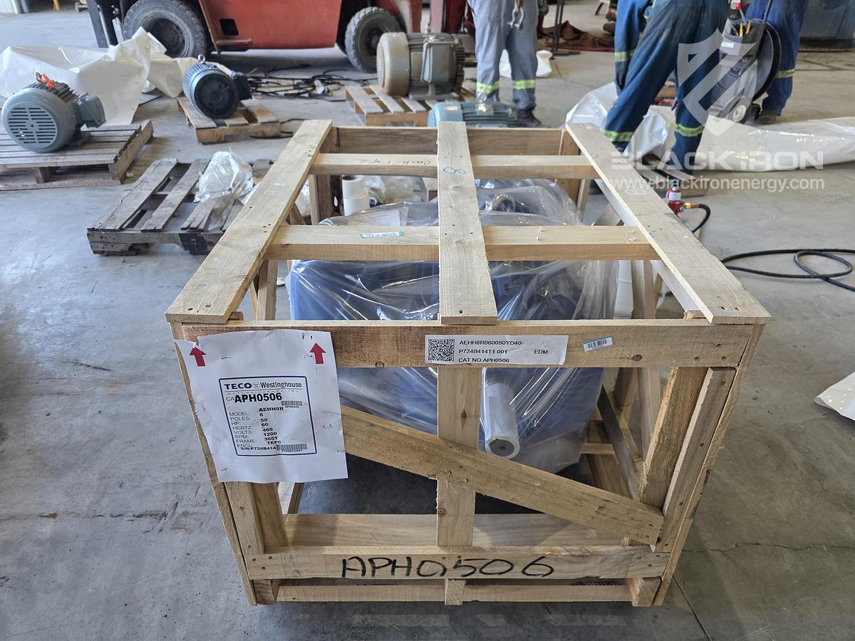 (2) Teco 50 HP Electric Motors