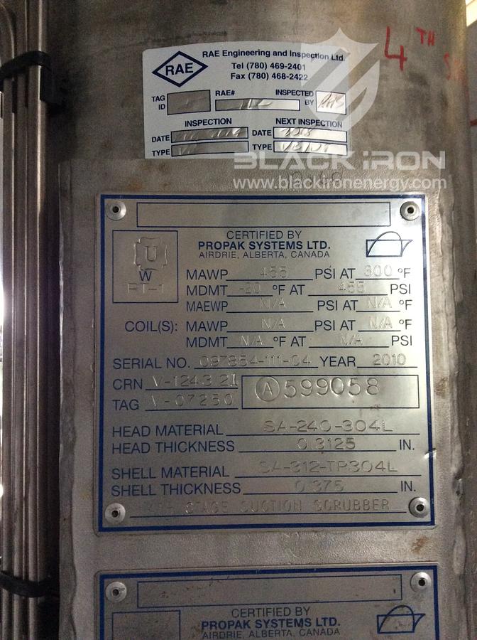 Used Qty. 2 - 300hp EMD Ariel JGA/6 5-Stage Acid Gas Units