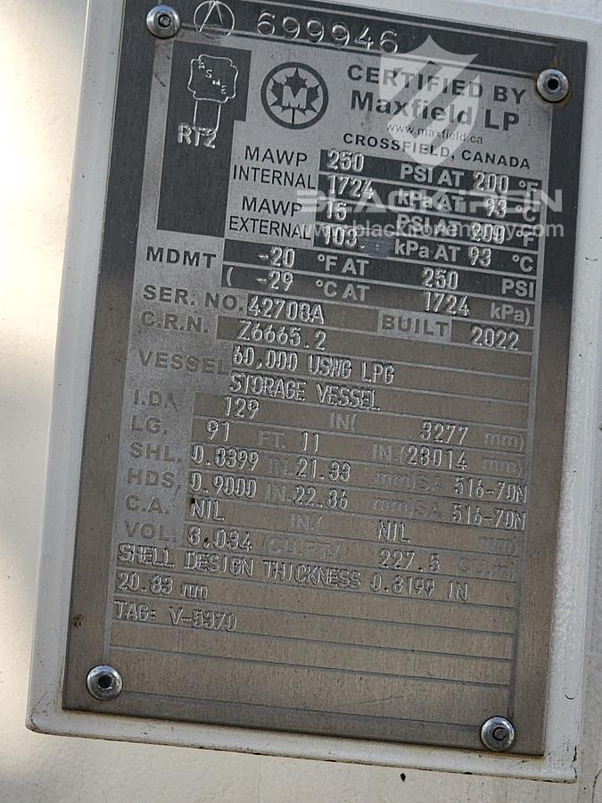 Used 60000 USG Bullet, 2022, 250psi