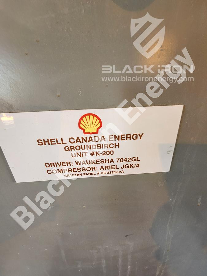 Used 1480 hp?? Waukesha L7042GL Natural Gas Engine (NO NAMEPLATE) c/w Silencer (Tag K-200)