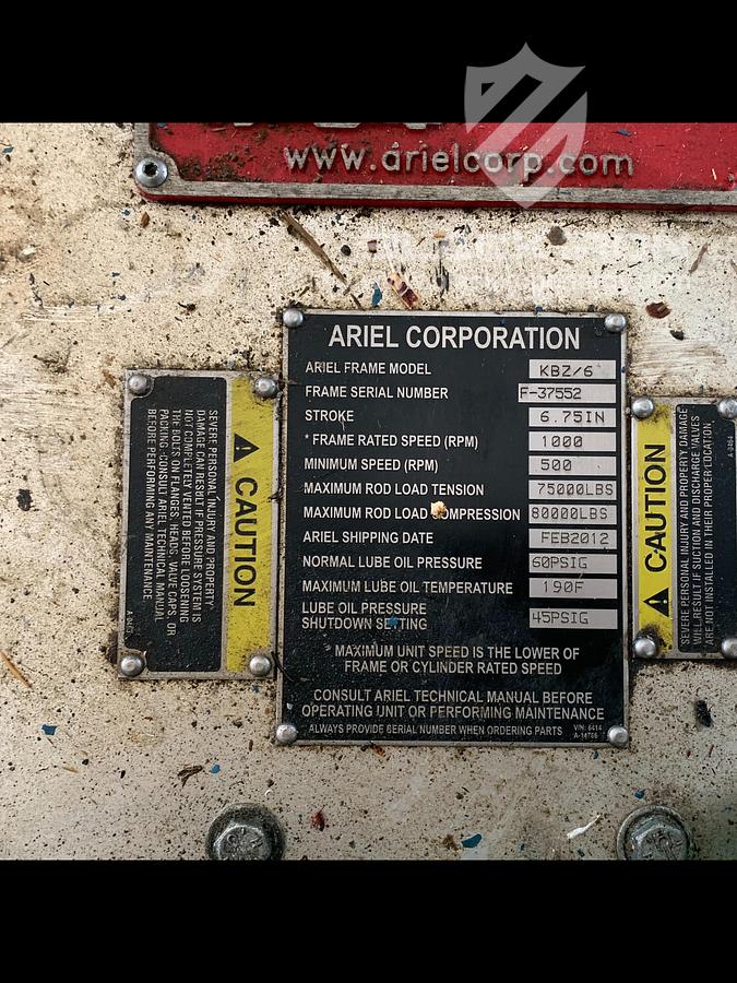 Used 6500 hp Electric Drive, Ariel KBZ/6, 2-Stage