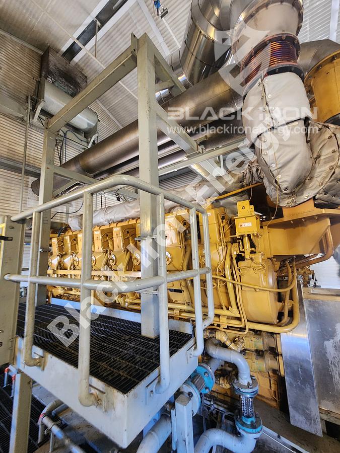 Used 5080 hp Caterpillar G3616-A3 natural gas engine c/w EJW/TAW Cooler, Air Intake, Silencer, & Hot Start (Tag K-5200)