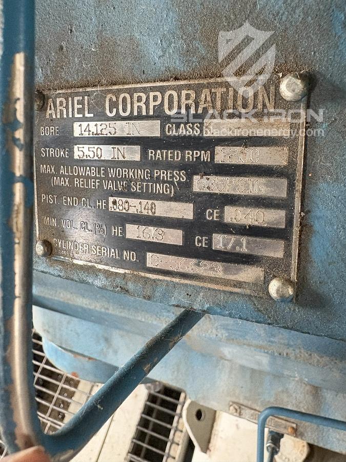 Used 738hp Waukesha 3521GL Ariel JGK/2 Single/2-Stage Sour