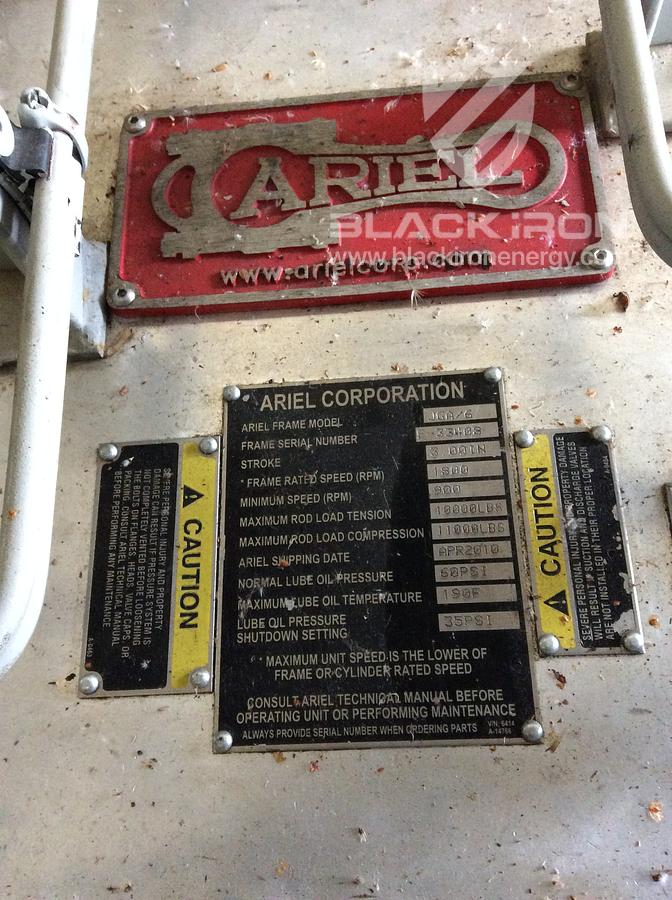 Used Qty. 2 - 300hp EMD Ariel JGA/6 5-Stage Acid Gas Units