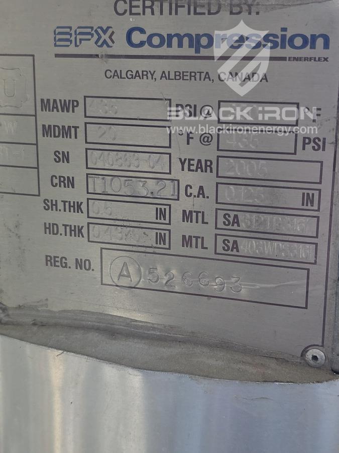 Used 169 hp Cat 3306TA Ariel JG4-4 Acid Gas Compressor