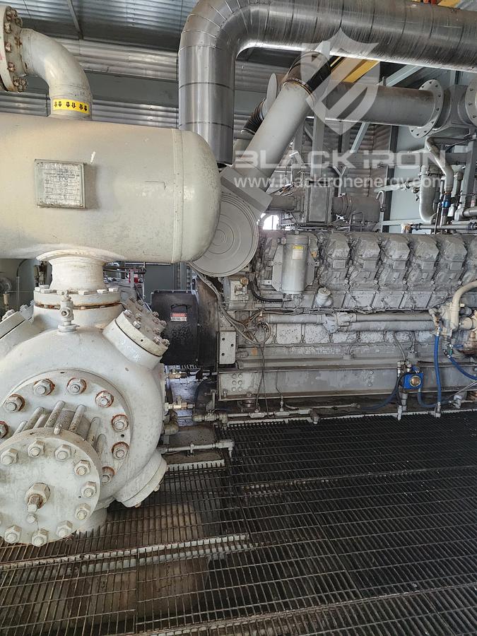 Used 1150 hp CAT G3516LE-A3 GE Gemini ES602 2-Stage Sour (1 of 2 Available)