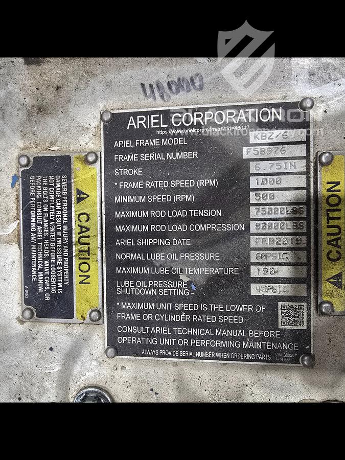 Used 5500 hp GE Electric Drive Ariel KBZ/6 4-Stage (1 of 4 Available)