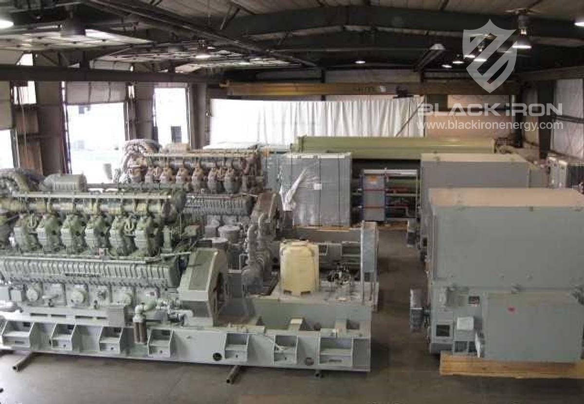 Used Qty.2 - 2100 kW Waukesha AT27 Gensets