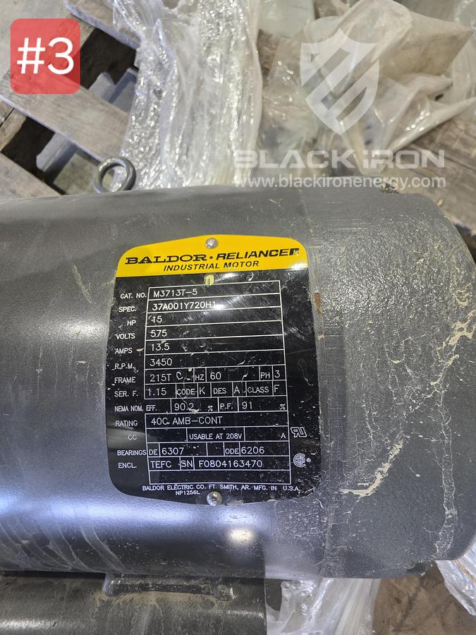 Used Baldor Relianced 15 HP Electric Motor
