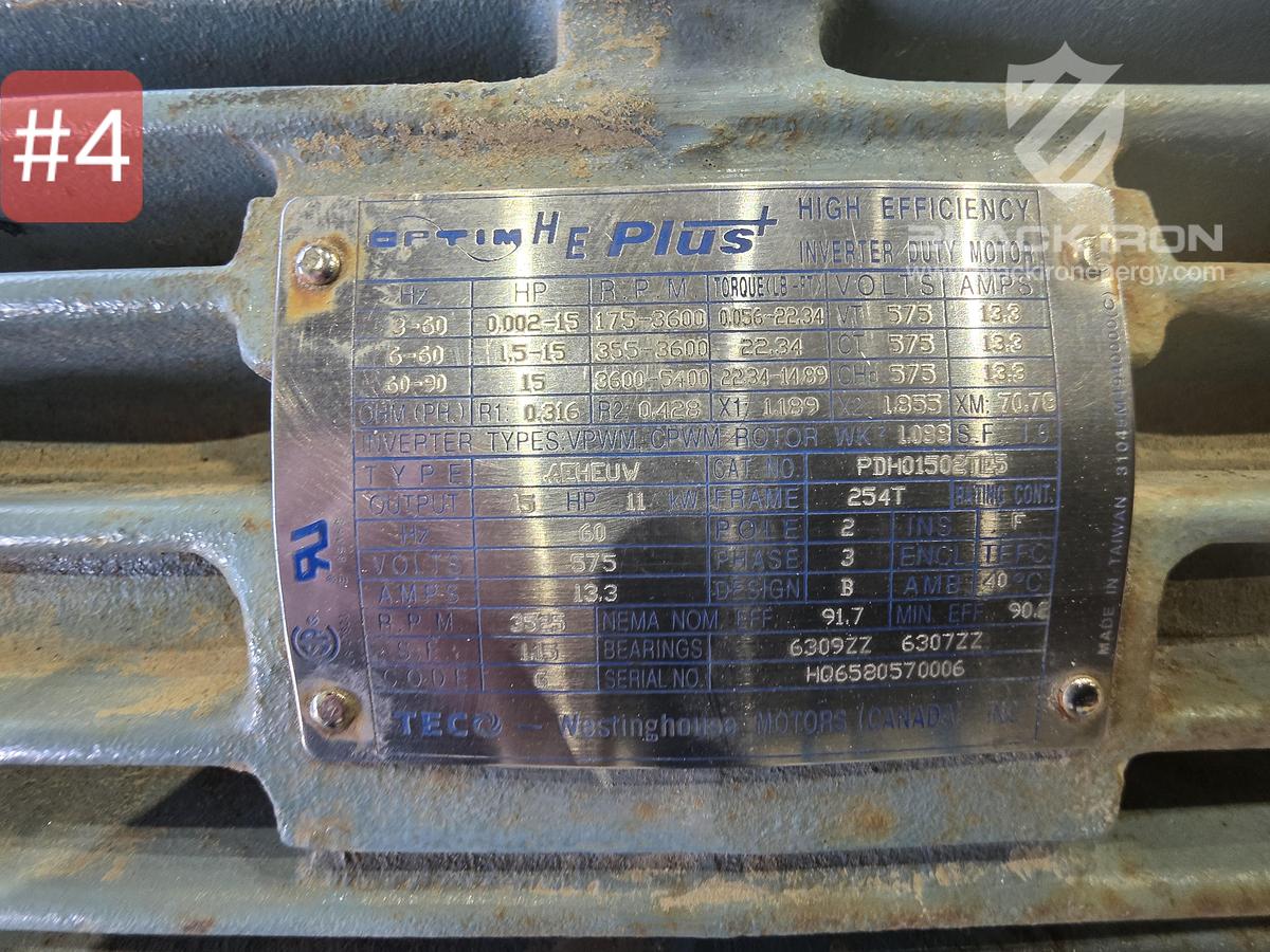 Used Optim 15 HP Electric Motor