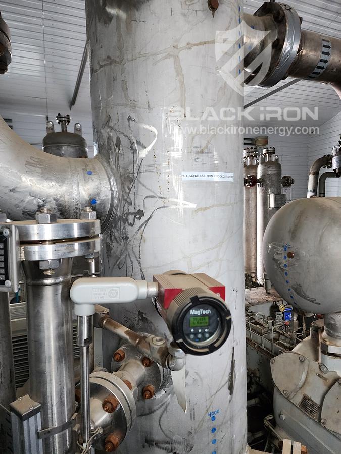 Used 400hp Ariel JGJ4, 5 Stage Acid Gas Compressor