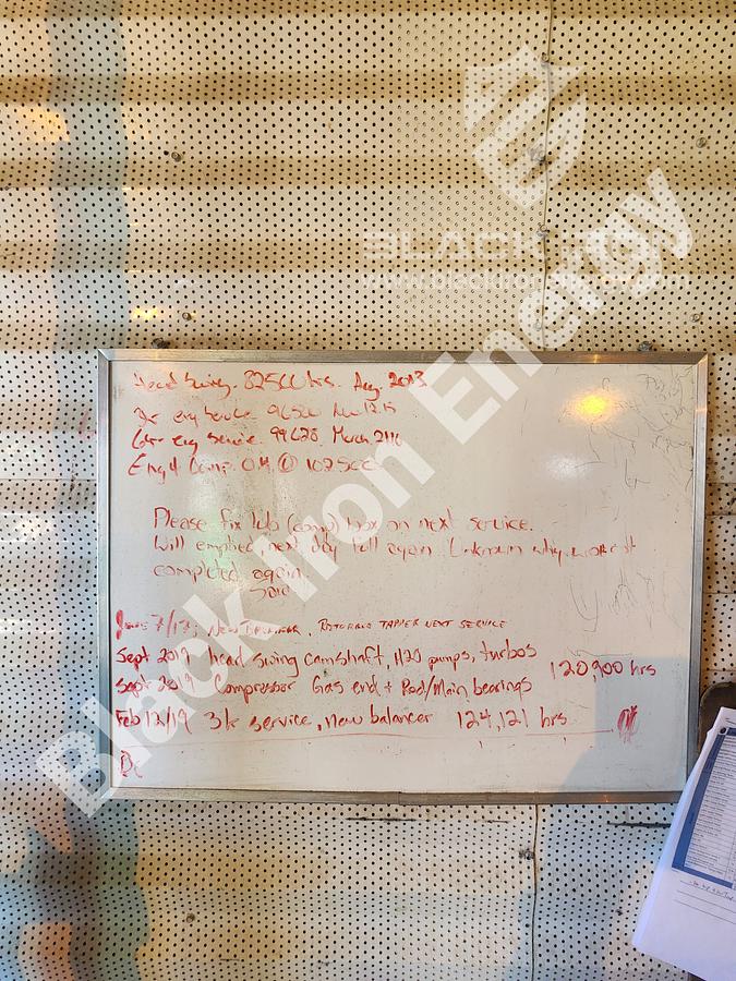 Used 1480 hp?? Waukesha L7042GL Natural Gas Engine (NO NAMEPLATE) c/w Silencer (Tag K-200)